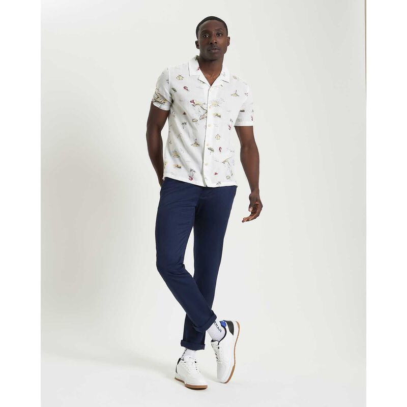 Ben Sherman Brighton To Amalfi Print Short Sleeve Shirt image number 3